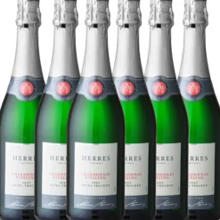 Chardonnay Riesling Sekt, extra trocken, 6er Karton