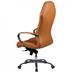 Chefsessel Monterey Echtleder caramel Drehstuhl mit 3-Punkt-Multiblockwippmechanik