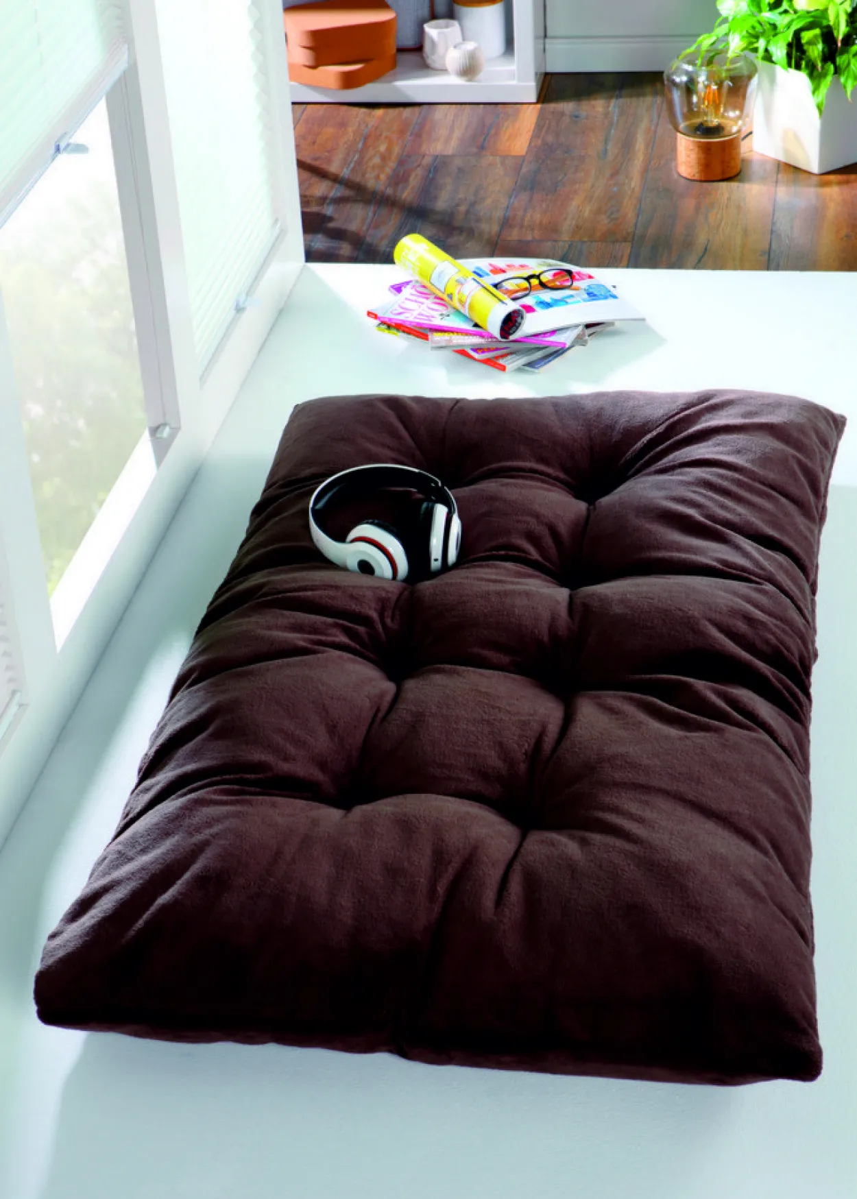 Chillkissen 2er Pack, ca. 70 x 120 cm, Braun