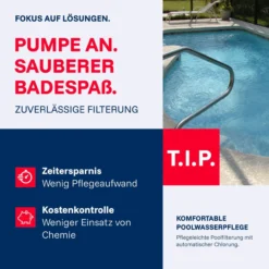 Chlor-Poolfilteranlage EasyChlor15, Sandfilteranlage mit integriertem Chlordosierer