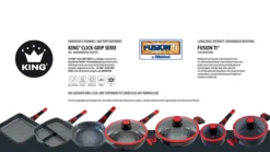Click-Grip Bratpfanne Aluguss mit Keramikbeschichtung Ø28cm