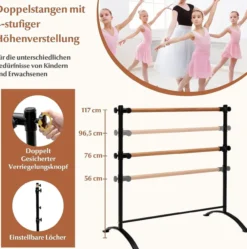 120cm Ballettstange freistehend