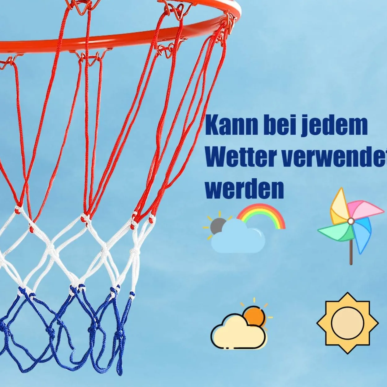 Ø 45 cm Basketballring mit Netz
