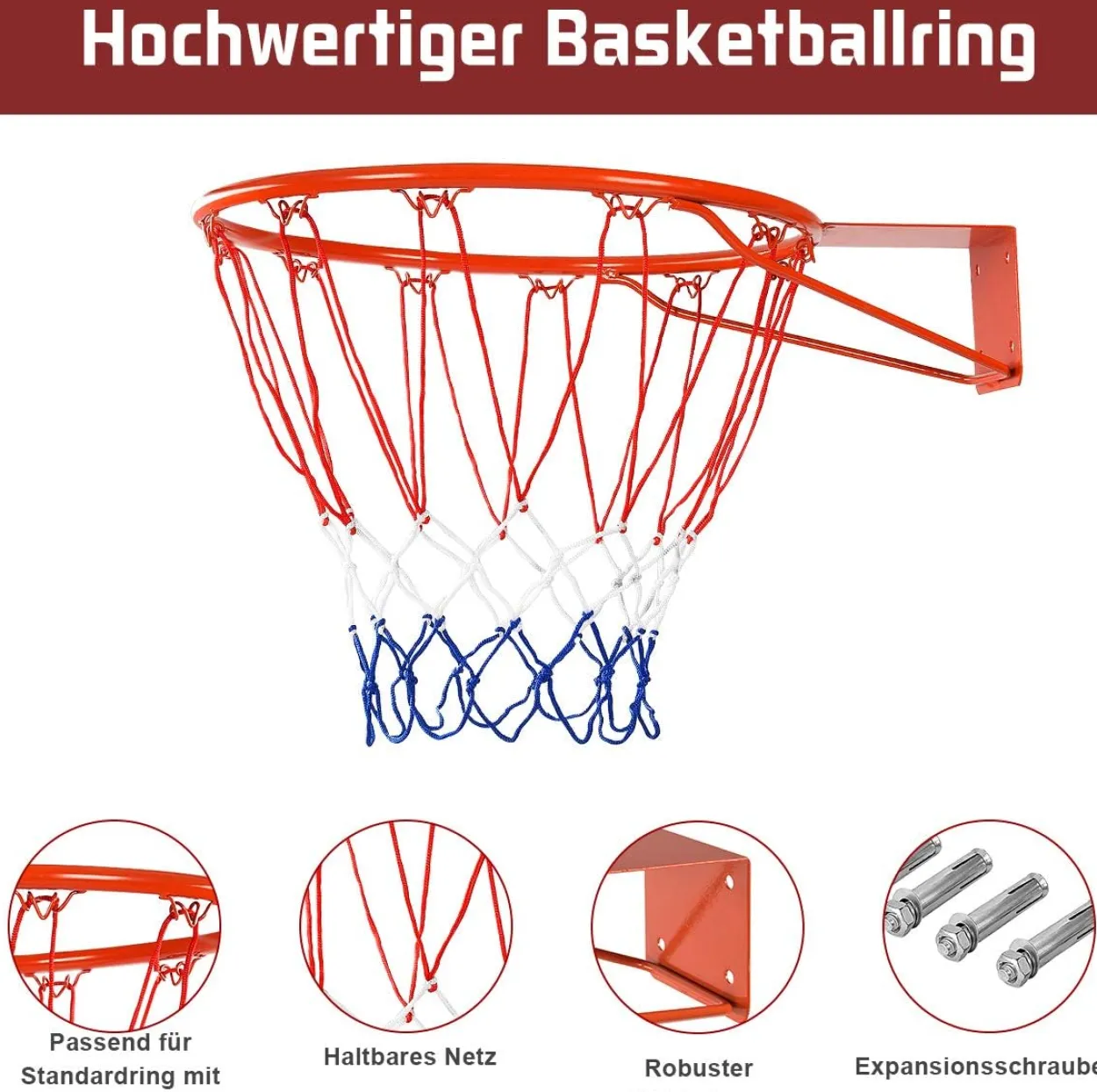 Ø 45 cm Basketballring mit Netz
