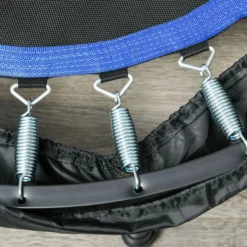 102 cm Fitness-Trampolin Faltbares Mini-Trampolin mit Haltegriff, Schwarz