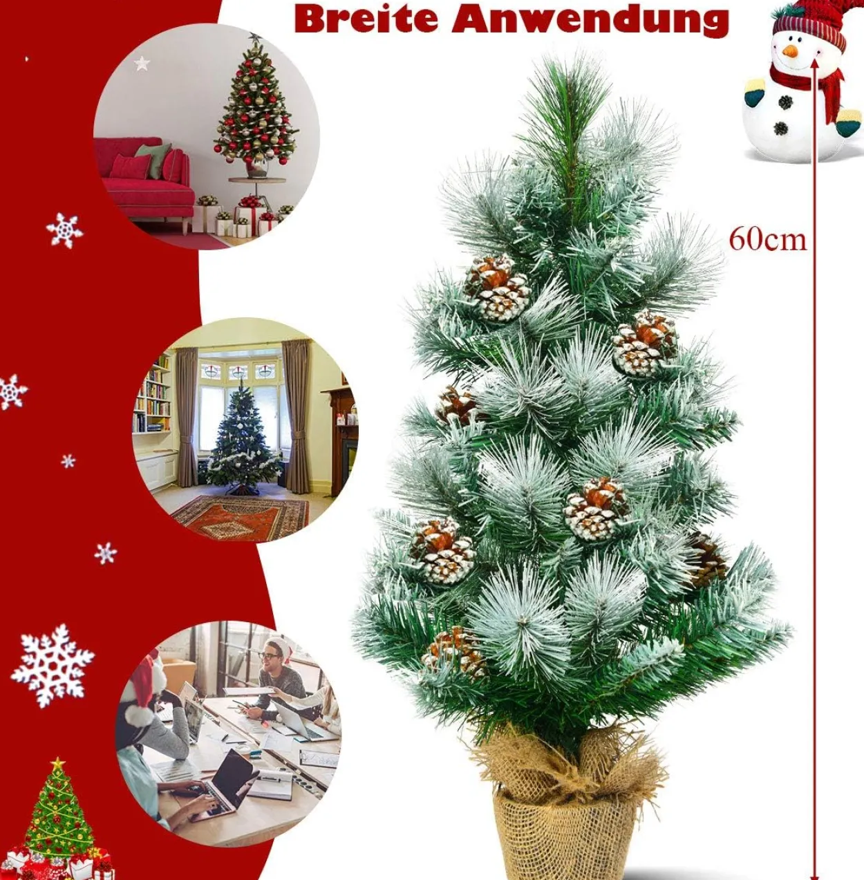 60cm Künstlicher Mini Weihnachtsbaum