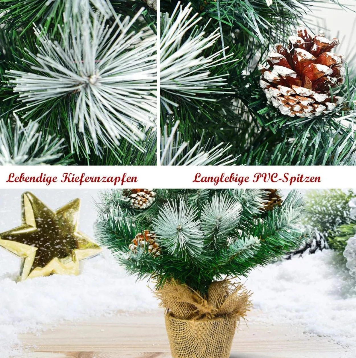 60cm Künstlicher Mini Weihnachtsbaum