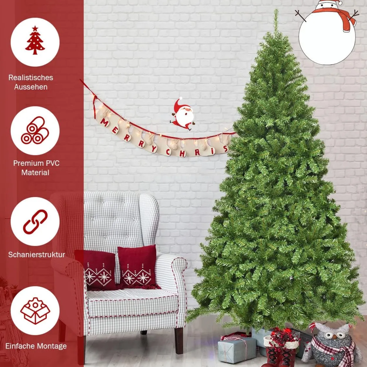 225cm Künstlicher Weihnachtsbaum