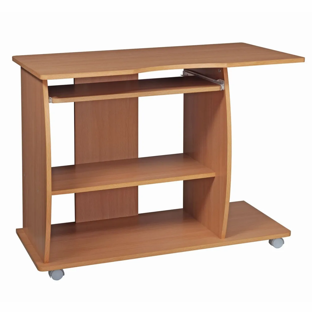 Computertisch DIANA rollbar Buche