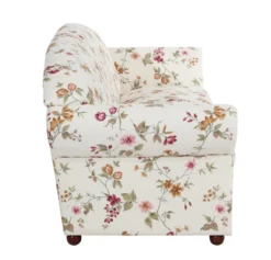 Corona Sofa 2,5-Sitzer Flachgewebe weiß