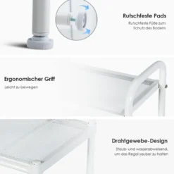 COSTWAY Küchenregal 4-stufig