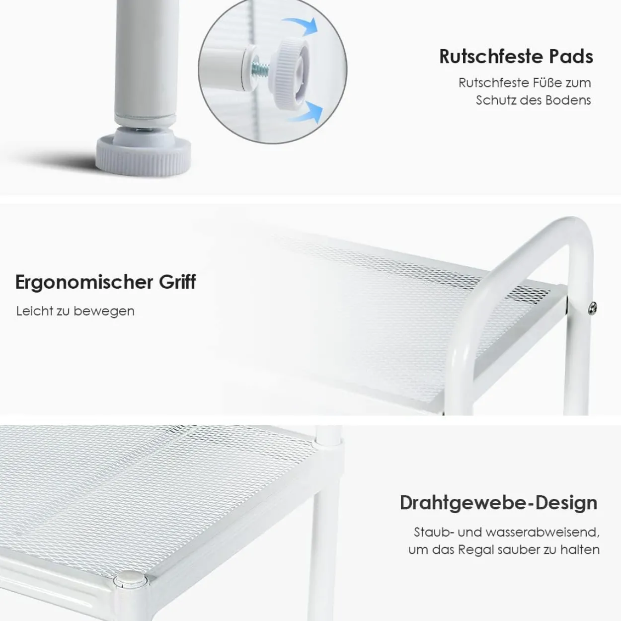 COSTWAY Küchenregal 4-stufig
