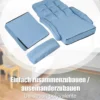 COSTWAY Klappsofa verstellbar, Bodensofa gepolstert