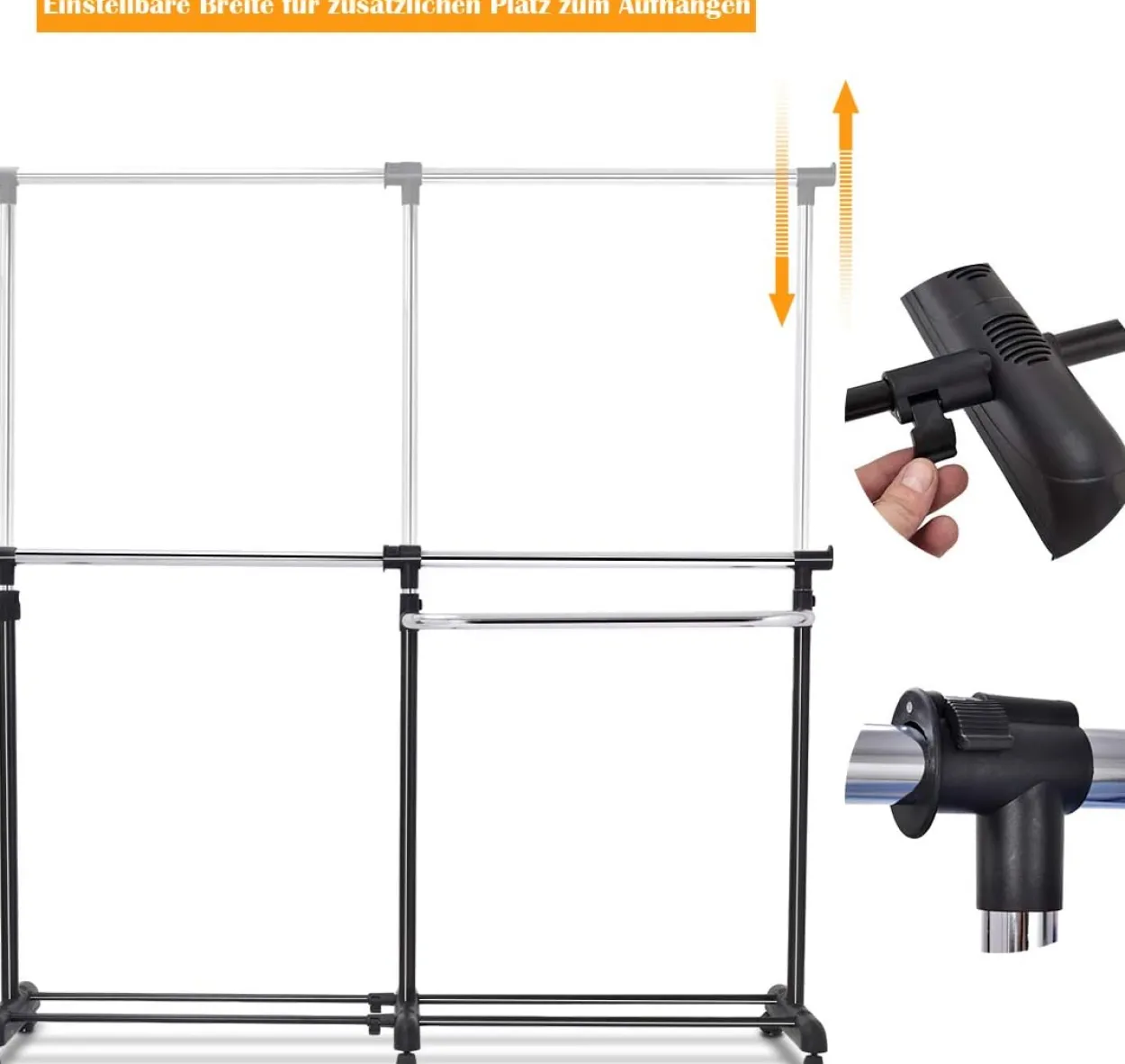 COSTWAY Kleiderständer ausziehbar