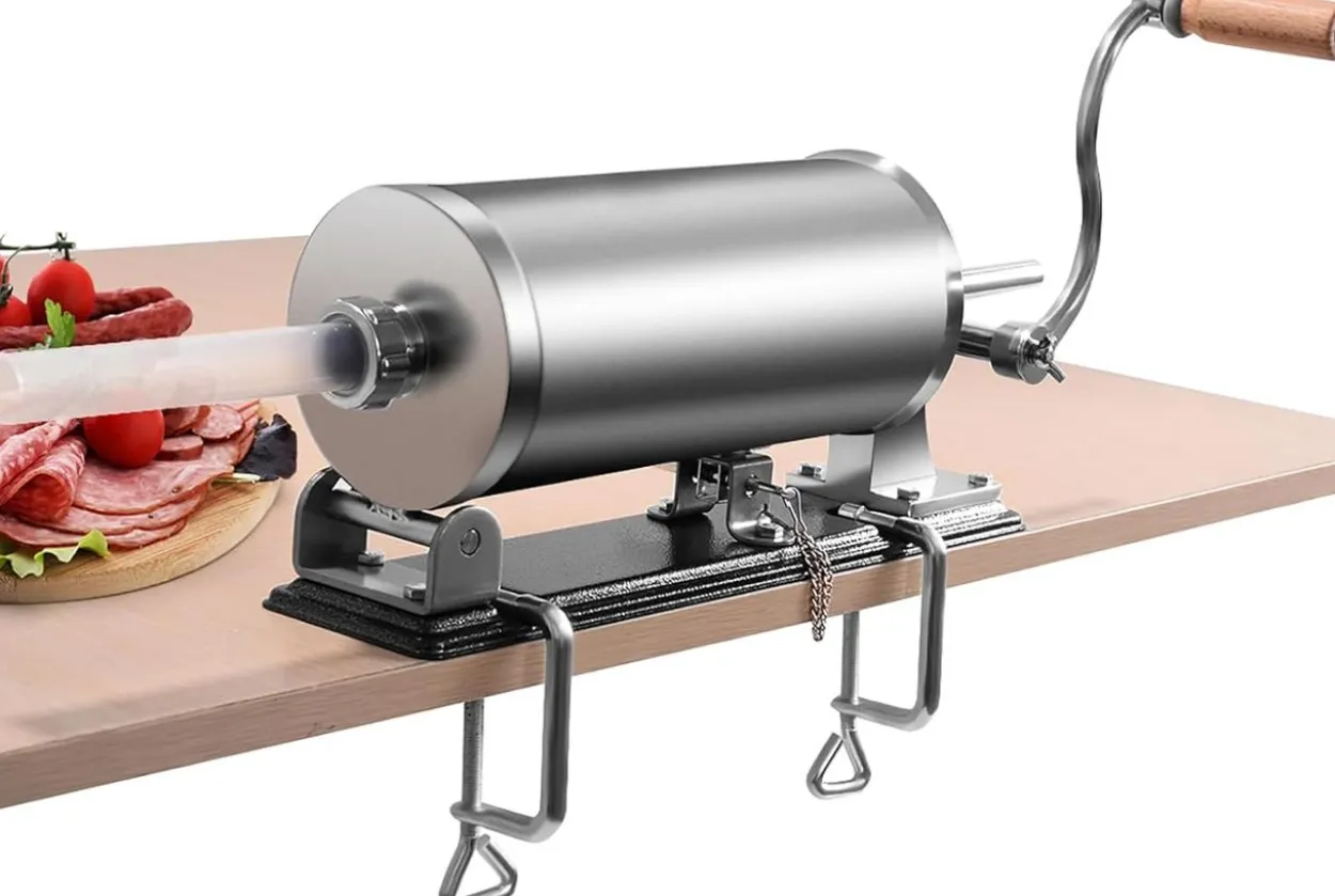 COSTWAY 3,6L Wurstfüller manuell, Wurstmaschine aus Edelstahl