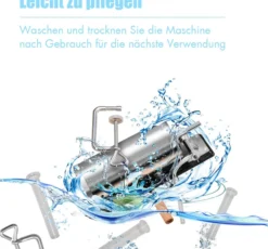 COSTWAY 3,6L Wurstfüller manuell, Wurstmaschine aus Edelstahl