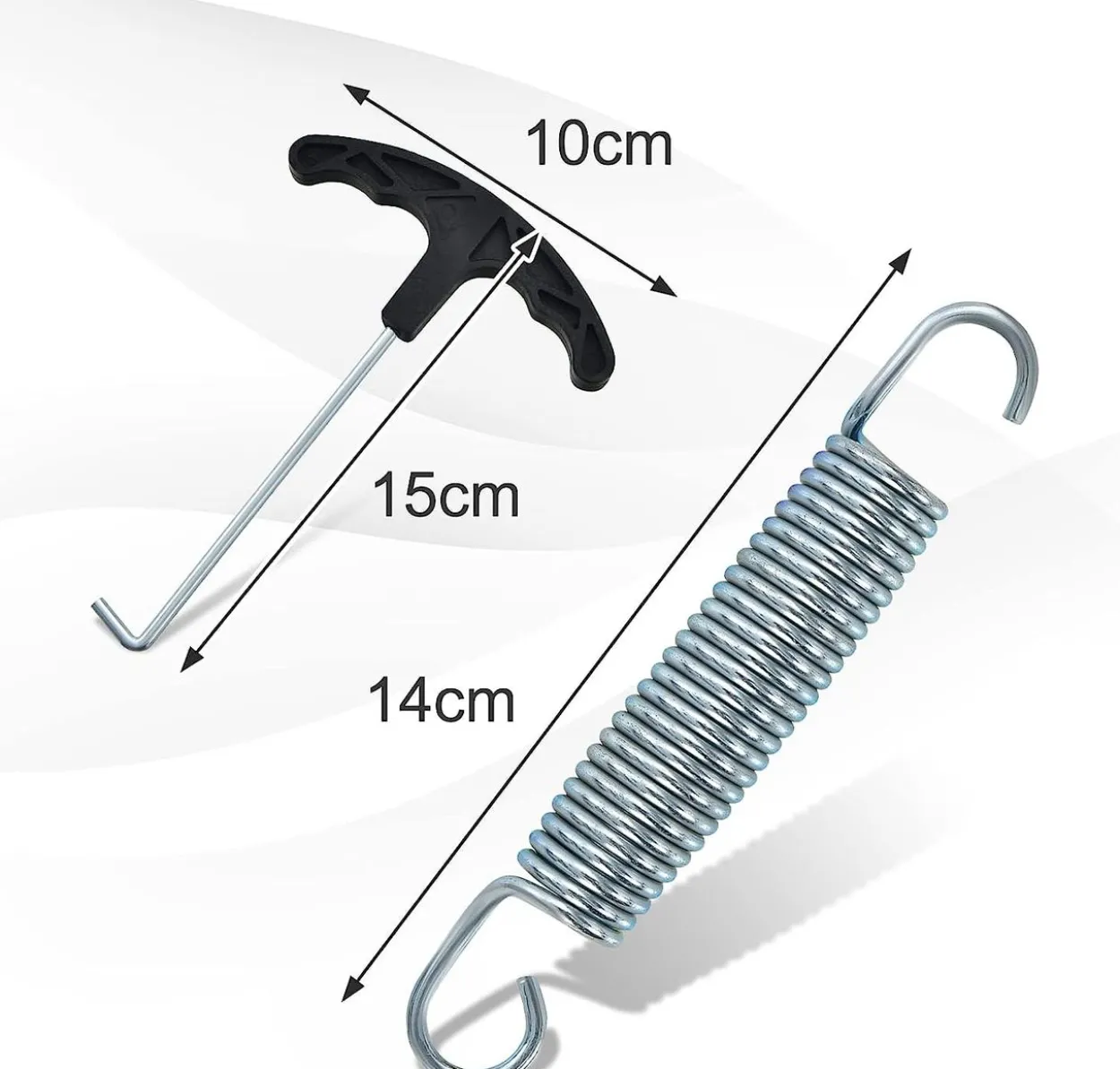 COSTWAY 20 Stück Trampolin Ersatzfedern 140mm