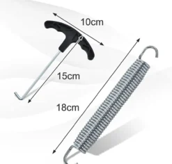 COSTWAY 20 Stück Trampolin Ersatzfedern 140mm