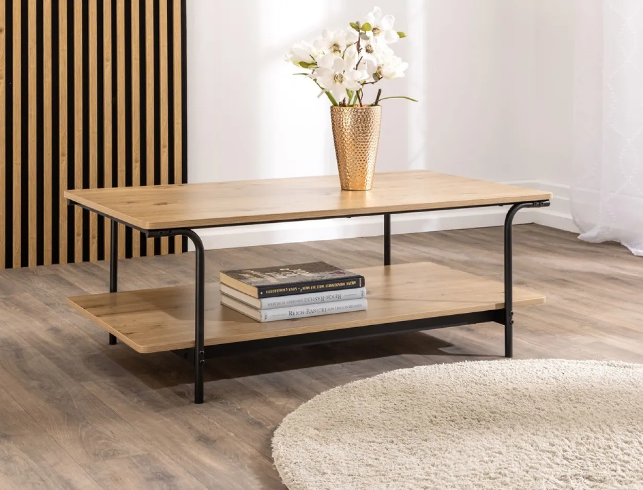 Couchtisch, ca. 110 x 60 x 40 cm - Braun