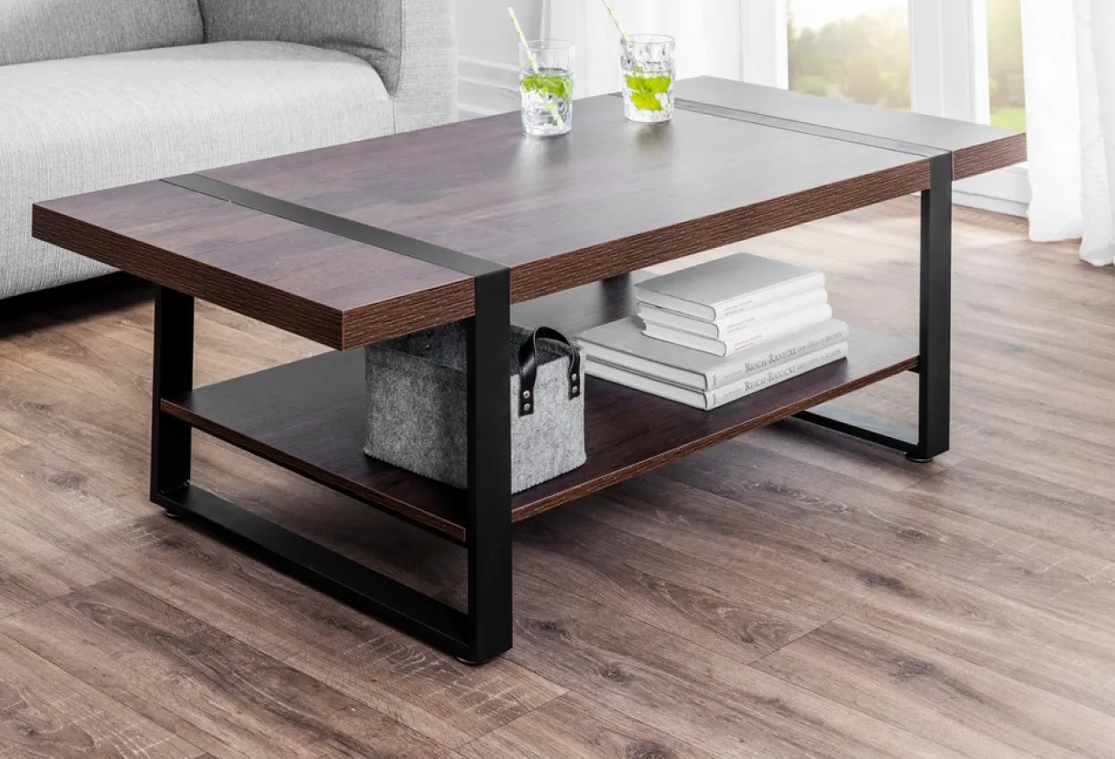 Couchtisch, ca. 120 x 60 x 45 cm - Braun