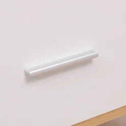 Couchtisch, ca. 120 x 60 x 40 cm - Eiche & Weiß