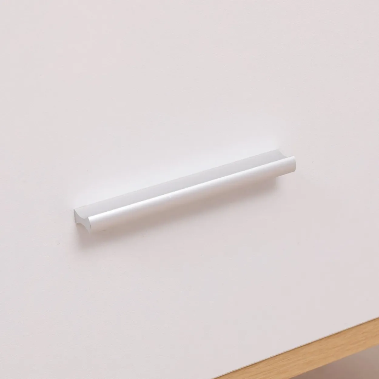 Couchtisch, ca. 120 x 60 x 40 cm - Eiche & Weiß