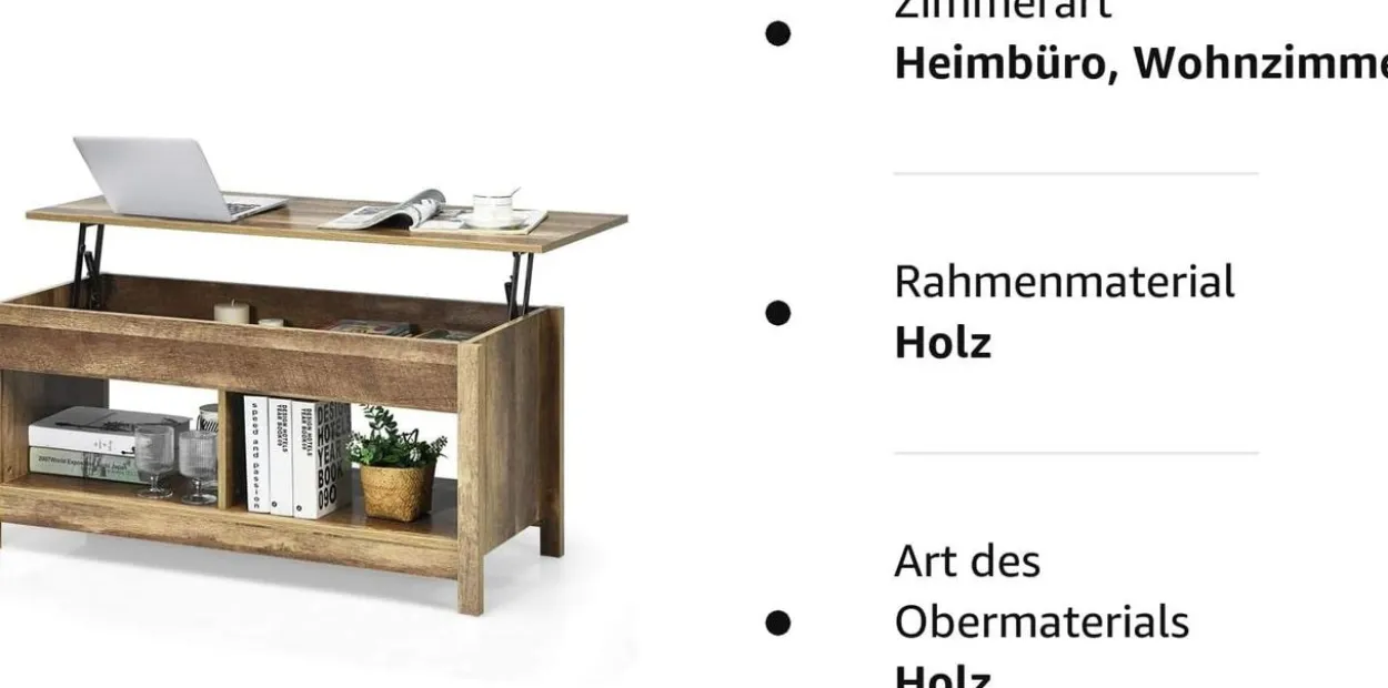Couchtisch höhenverstellbar