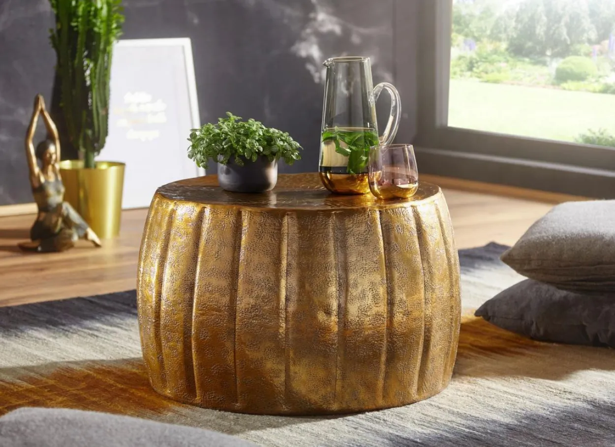 Couchtisch JAMAL 60x36x60 cm Gold