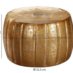 Couchtisch JAMAL 60x36x60 cm Gold