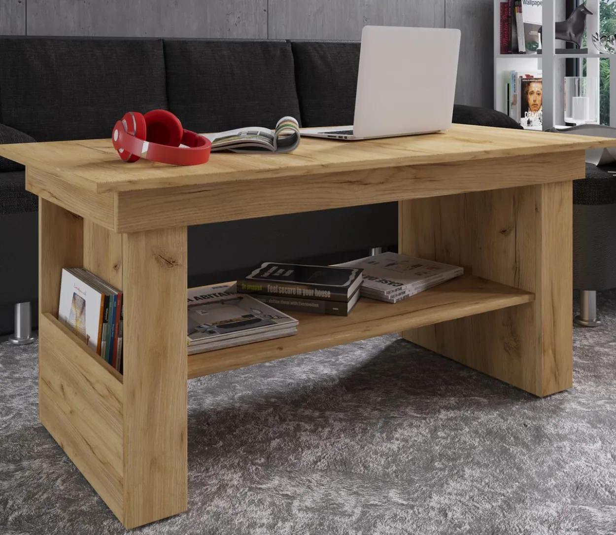 Couchtisch "Kobila" Honig-Eiche