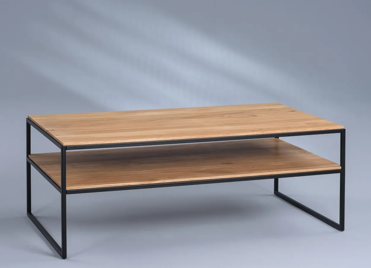 Couchtisch "Mika 3" in Wildeiche massiv