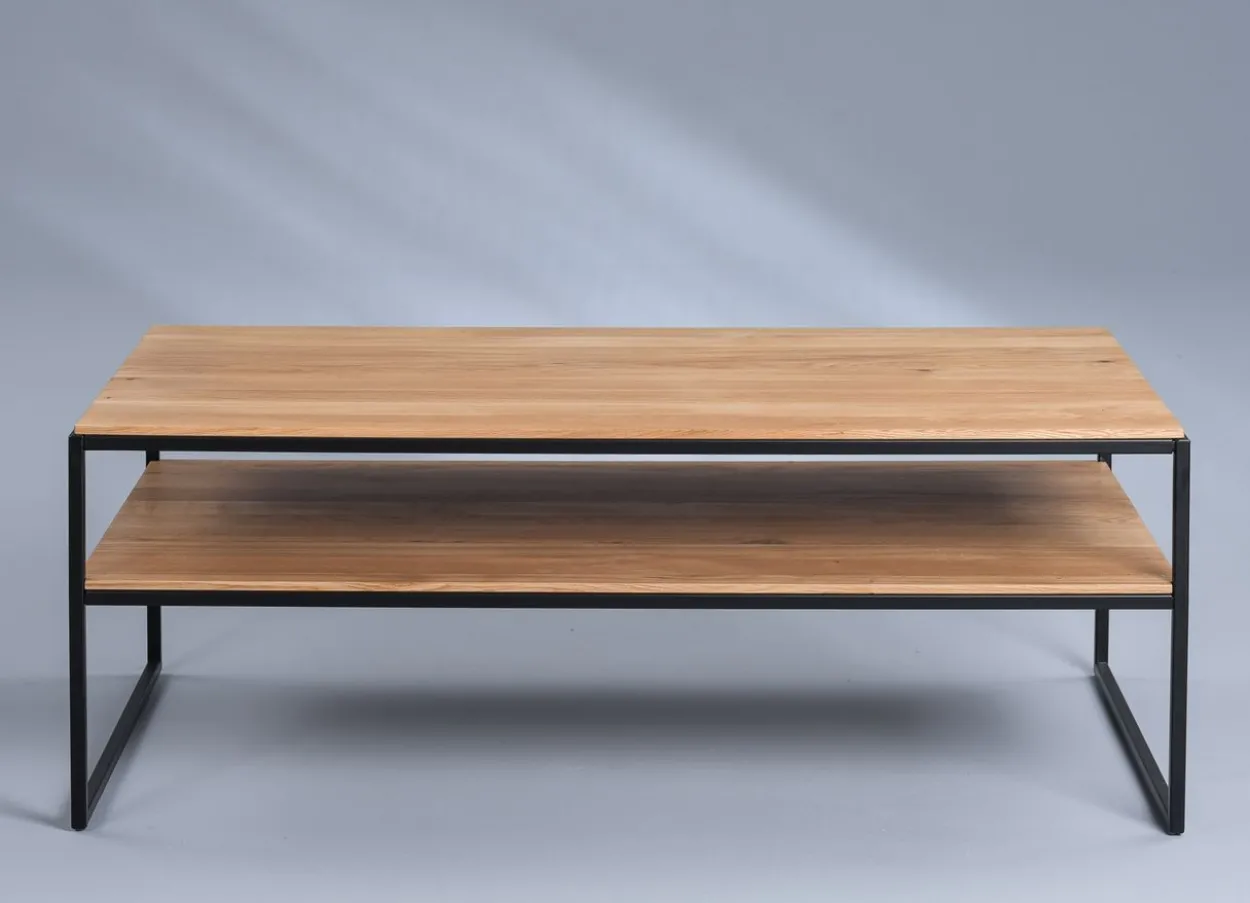 Couchtisch "Mika 3" in Wildeiche massiv