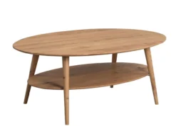 Couchtisch mit Ablage "Phil" in Wildeiche massiv - B/H/T=115x45x70cm