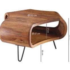Couchtisch Sheesham 60x60x35 cm