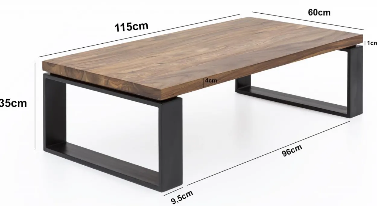 Couchtisch Sheesham 115x35x60 cm