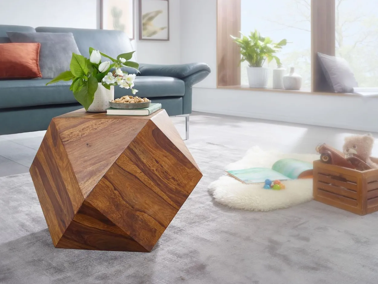 Couchtisch 57 x 57 x 43 cm Braun