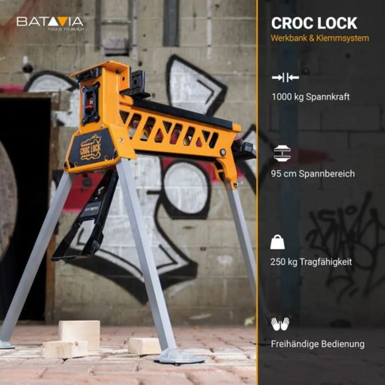 Croc Lock Werkbank und Klemmsystem