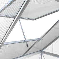 Crystal Plus Aluminium Gewächshaus, ca. 480 x 182 x 208 cm - Silber
