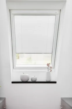 Dachfenster Plissee - Weiß 59,3 x 100 cm