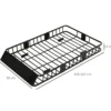 Dachkorb Auto Dachträger Dach Universal Schwarz 162 x 99 x 16 cm