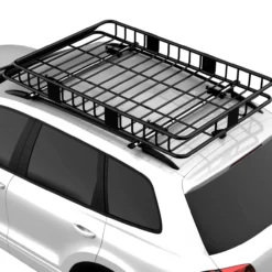 Dachkorb Auto Dachträger Dach Universal Schwarz 162 x 99 x 16 cm