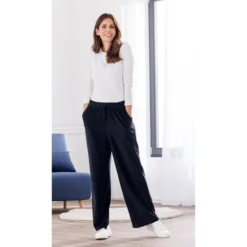 Damen Freizeithose in Ripp-Optik
