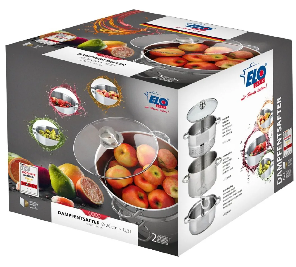 Dampfentsafter 26cm / 13,3 L