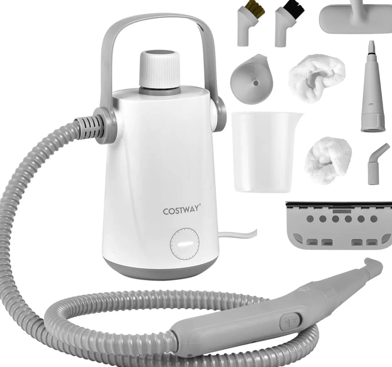 Dampfreiniger Portable Handgerät 3 Bar, Handdampfreiniger,Grau
