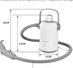 Dampfreiniger Portable Handgerät 3 Bar, Handdampfreiniger,Grau
