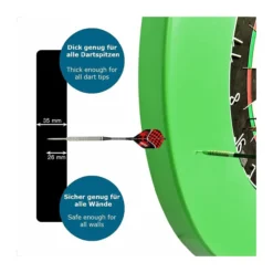 Dart Catchring Surround Dartscheibe Schutz Dart Auffangring für 45 cm Dartscheibe Grün