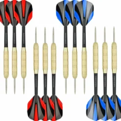 Dartscheibe mit klammerfreiem Bullseye, 18 g Stahlspitze, Dartscheiben-Montagesets enthalten