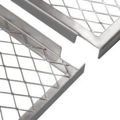 Deckel für Metallkomposter 2er Set 87x44 cm silber, Stahl verzinkt