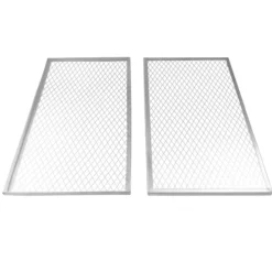 Deckel für Metallkomposter 100x100 cm 2er Set, Abdeckung für Gartenkomposter silber