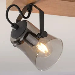 Deckenleuchte GREEN LANGSTRÖM, 2x E14/10Watt max., Holz-natur